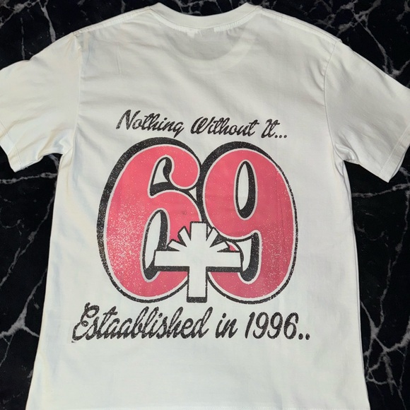 Men’s size small vertabrae sex t shirt I get wearing tee funny adult print 69 og - Picture 3 of 3